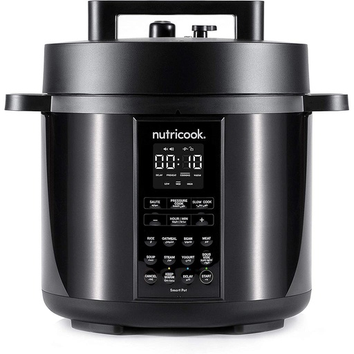 [mNbNCSP204K] Nutricook 6Liter Smart Pot2 Electric Pressure Cooker 12Programs Black