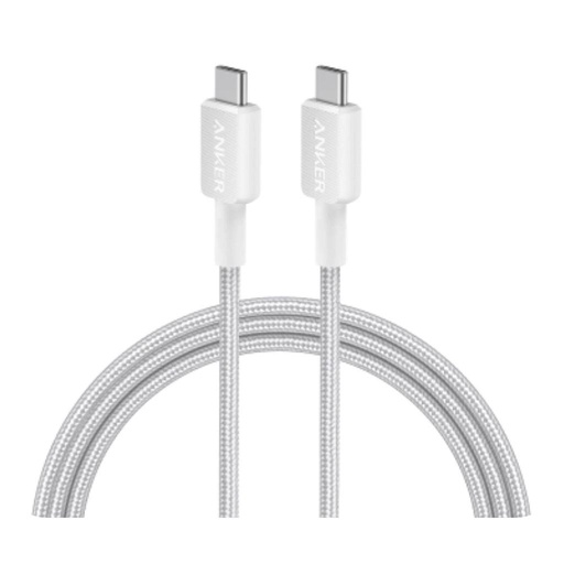 [mAnkA81F6H21] Anker PowerLine (322) USB-C to USB-C Connector (6ft) - White