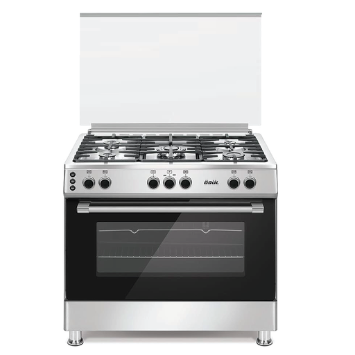 [mOdlFS911] Odul Gas Cooker 60x90cm Cast-Iron with 2 Fan