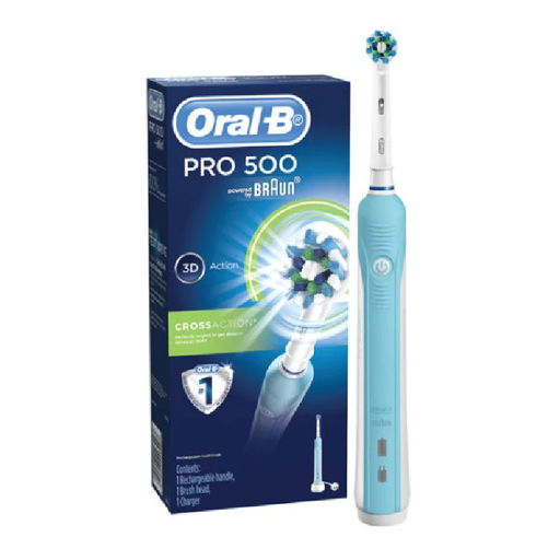 [mRlBD16] Oral-B Pro 500 Cross action Electric Rechargeable Toothbrush