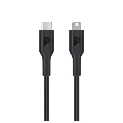 [mPrg03] Powerology Mifi Type-C to Lightning Cable 1.2m 20W - Black