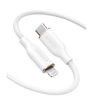 [mAnkA8662H21] Anker PowerLine III Flow USB-C with Lightning Connector 3ft White