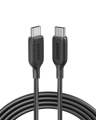 [mAnkA8856H11] موصل انكر باور لاين III USB-C إلى USB-C 100 واط 2.0 6 قدم - أسود
