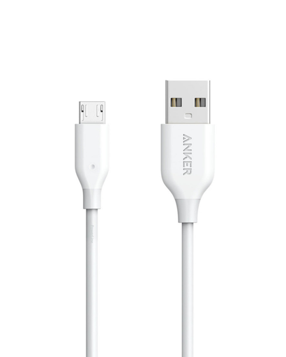 [mAnkA8133H21] Anker PowerLine Micro USB Connector 3ft - White