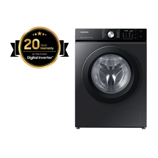 [mSsgWW11B1A046ABFH.0VAT] Samsung Washing Machine Steam Inverter Eco Bubble 11kg - Black (NEW 0)