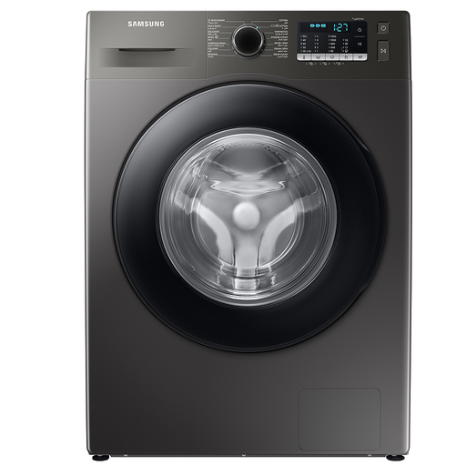 [mSsgWW80TA046AX1FH] Samsung Washing Machine Steam Inverter Eco Bubble 8kg - Silver WW80TA046AX1FH