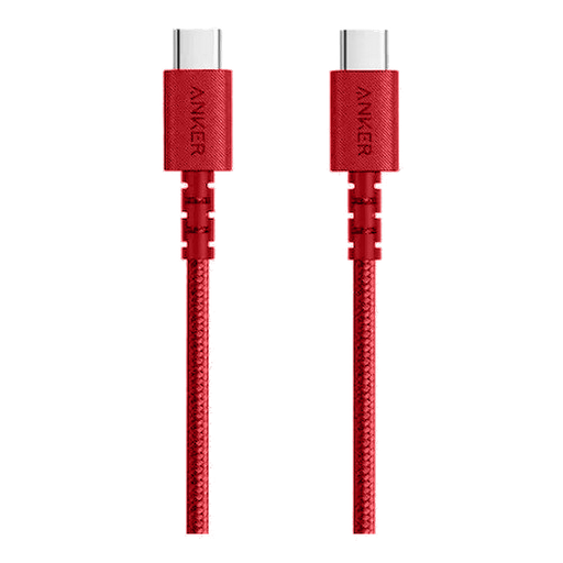 [mAnkA8032H91] أنكر باور لاين سيليكت + موصل USB-C إلى USB-C 2.0 3 قدم - أحمر