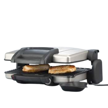 [mSvrnKG2389] severin contact grill 1800w - silverblack