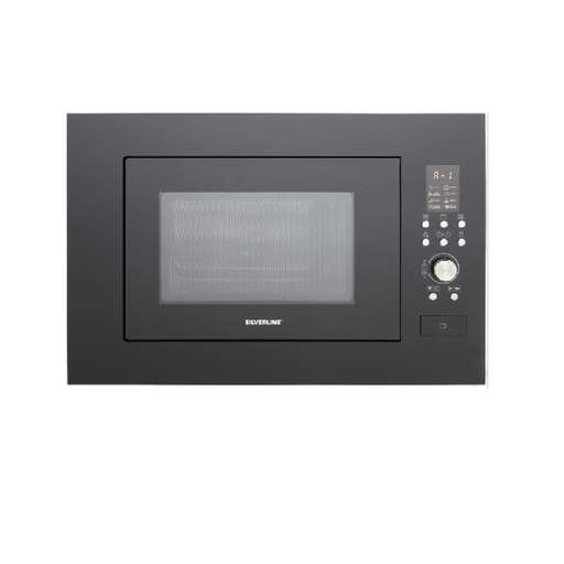 [mSlvrMW9018B01] Silverline Microwave Oven 25 Liter Built-In Black