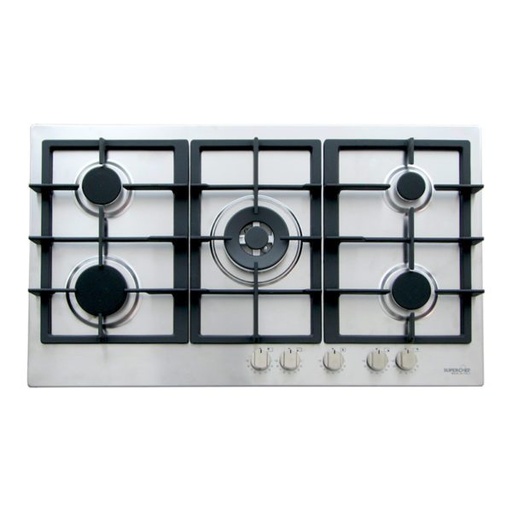 [mSprcCTSFi95X] SuperChef Hob 90cm 5Burners Full Safety تدريج