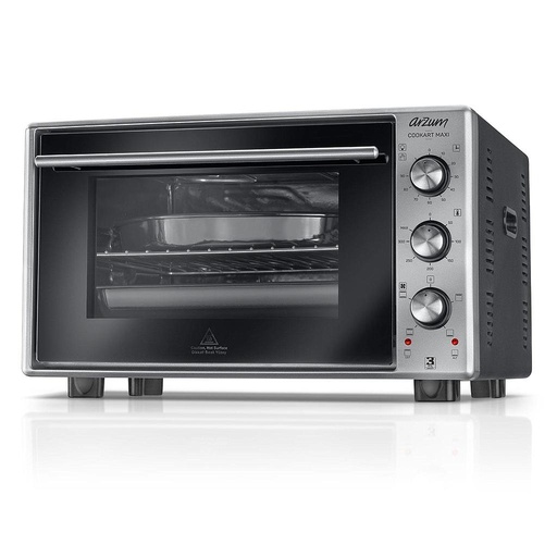 [mArz2002] arzum cookart maxi 50liter double glassed electric oven - stainless steel