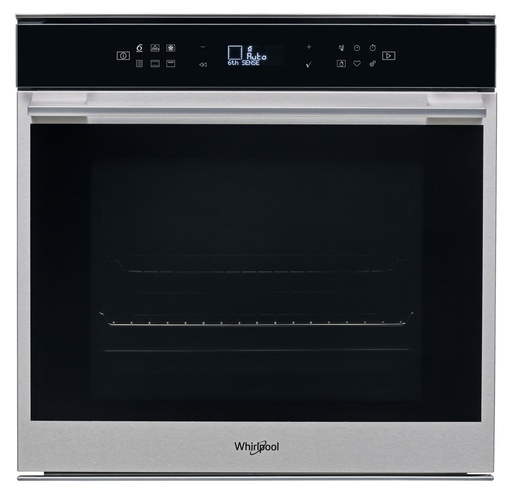 [mWrplW7OM44BS1H] Whirlpool Built in Oven Electric 60cm 73liters 6th Sense - Black/Stainless Steel