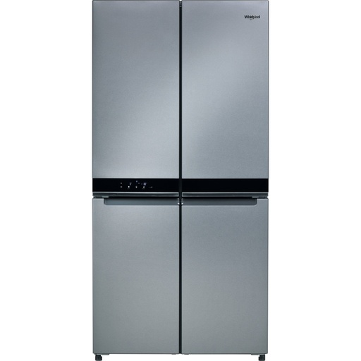 [mWrplWQ9B1LUK] Whirlpool Four Door Refrigerator 677Liter 91cm  - Stainless Steel