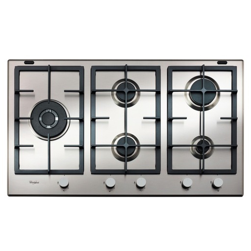 [mWrplGMA9522IX] Whirlpool Hob Gas 90cm 5Gas Burner Full Safety Steel