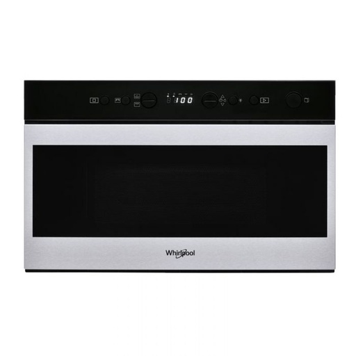 [mWrplW7MN840] Whirlpool Microwave Oven Built in 22Liter 6 Sense with Grill - Black/Inox