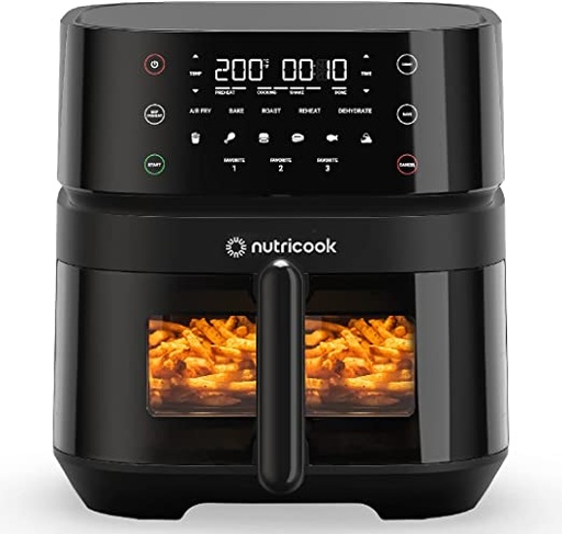 [mNbNCAF357V] Nutricook Air Fryer 3 Vision with Window and Internal Light 5.7Liters 1700 Watts