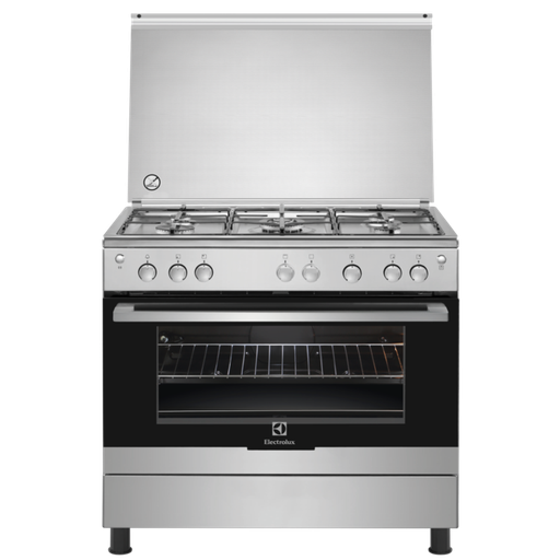 [mLrlxEKG9000A5X] Electrolux Gas Cooker 5Burners 120L Full Safety - Stainless Steel