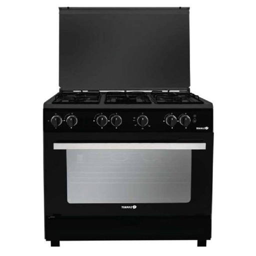 [mTkmzNasCB90] Tekmaz Gas Cooker 90cm with Fan - Black