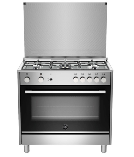 [mLaGrTUS95C31DX] LaGermania Gas Cooker 5Burners Full Safety - Stainless Steel