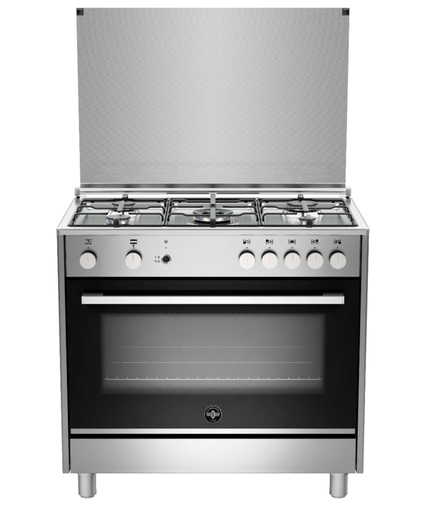 [mLgrTUS95C31DX] LaGermania Gas Cooker 5Burners Full Safety - Stainless Steel