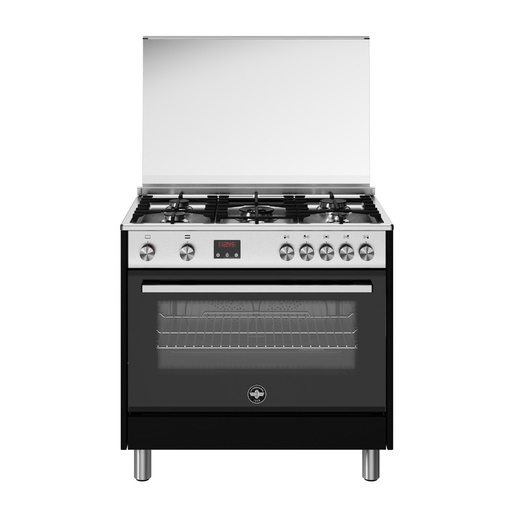 [mLaGrTUS95C81BCN] LaGermania Gas Cooker 5 Burners 142Liter Full Safety  Digital - Black  (TUS95C81BCN)