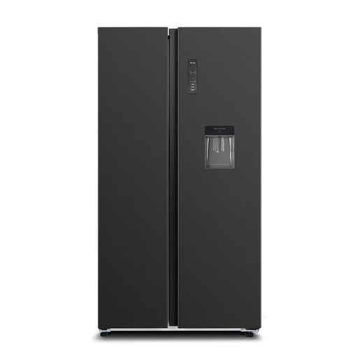 [mChqCSS680NPIK5] Chiq Side by Side Refrigerator 525Liter - Black