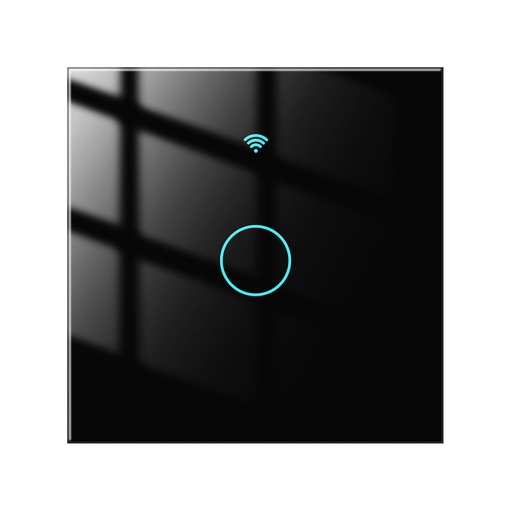 [htMSWRSEU1BKMS] MOES Smart Switch 1 Gang EU - Black (WRS-EU1-BK-MS) WiFi+RF