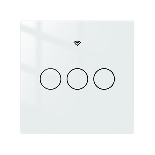 [htMSWRSEU3WHMS] MOES Smart Switch 3 Gang EU - White (WRS-EU3-WH-MS) WiFi+RF