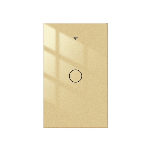 [htMSWRSUS1GDMS] MOES Smart Switch 1 Gang US - Gold (WRS-US1-GD-MS)