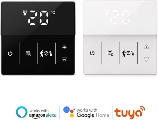 [mMsWHT3000GCBKEN] MOES Tuya Smart Thermostat WiFi Gas /Water Boiler Thermostat(With Internal Sensor) - Black